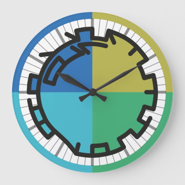 Grande Horloge Ronde PIXELAT chained numbers by masanser (Recto)