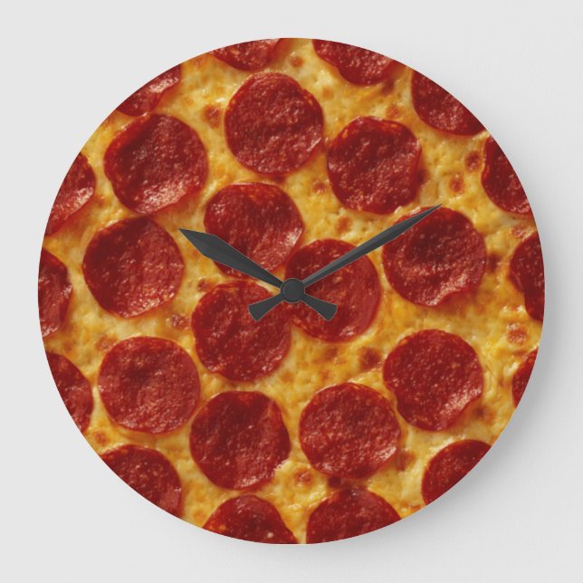 GRANDE HORLOGE RONDE PIZA PEPPERONI PLUS 3 (Recto)