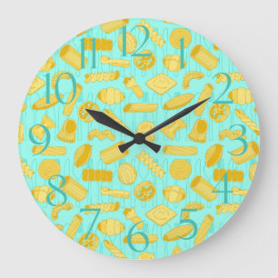 Grande Horloge Ronde Pizza Pasta Shapes