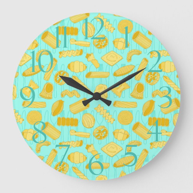 Grande Horloge Ronde Pizza Pasta Shapes (Recto)