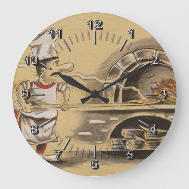 Grande Horloge Ronde Pizzeria (Recto)