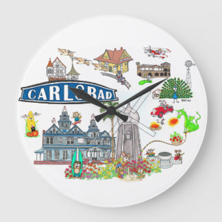Grande Horloge Ronde Plage de Carlsbad, ville amusante