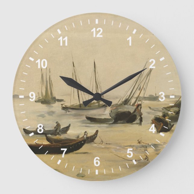 Grande Horloge Ronde Plage d'Edouard Manet |, marée basse (Recto)