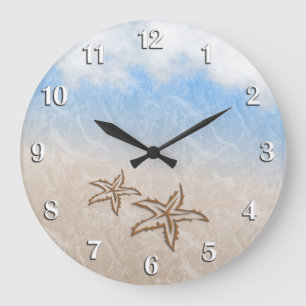Grande Horloge Ronde Plage Starfish