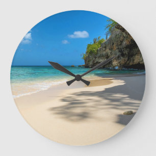 Grande Horloge Ronde Plage tropicale de Tahiti Sandy Island 