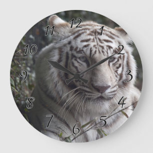 Grande Horloge Ronde Plan rapproché blanc de tigre