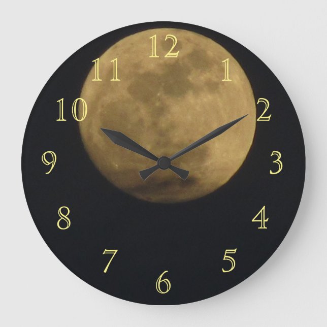 Grande Horloge Ronde Planète blanche (Recto)