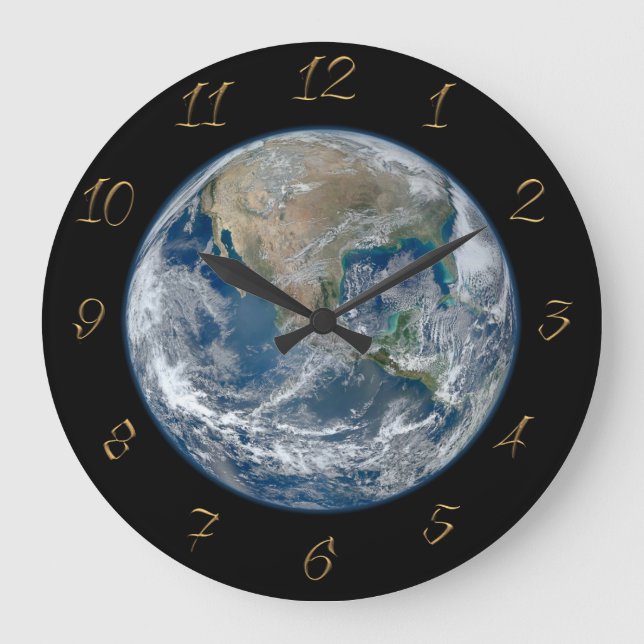 Grande Horloge Ronde planète Terre (Recto)