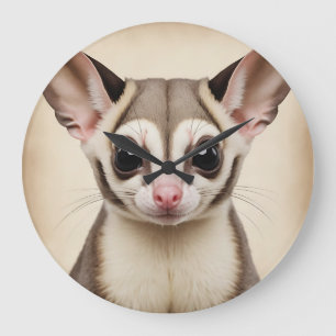 Grande Horloge Ronde Planeur à sucre nostalgique dans Faded Retro