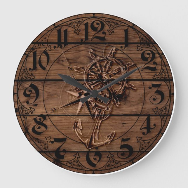 Grande Horloge Ronde Plate-forme nautique (Recto)