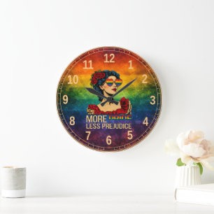 Grande Horloge Ronde Plus de fierté moins de préjugés Mois de la fierté