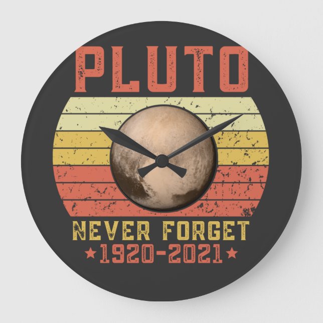 Grande Horloge Ronde pluto NEVER FORGET (Recto)