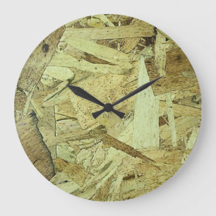 Grande Horloge Ronde Plywood de carte à puce OSB