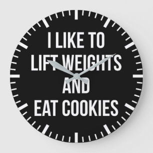 Grande Horloge Ronde Poids de levage et cookies de consommation - Entra