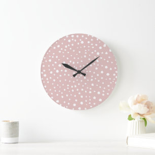 Grande Horloge Ronde Points Dalmatiens Rose, Points Dalmatiens, Impress