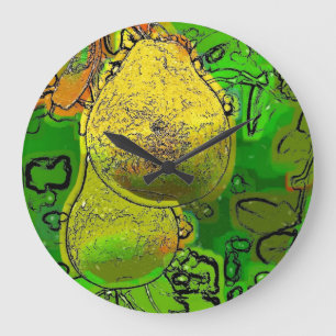 GRANDE HORLOGE RONDE POIRES