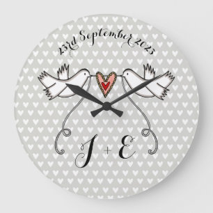 Grande Horloge Ronde Poison de White Doves Wedding