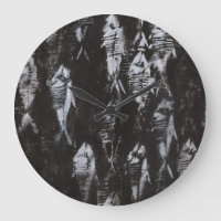 Poisson blanc fossile sur Arrière - plan noir