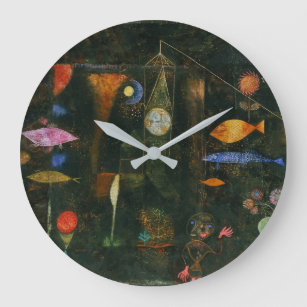 Grande Horloge Ronde Poisson magique - Paul Klee