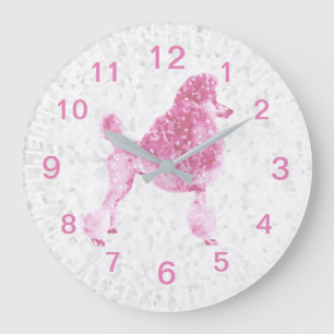 Grande Horloge Ronde Poisson rose Bébé Enfants