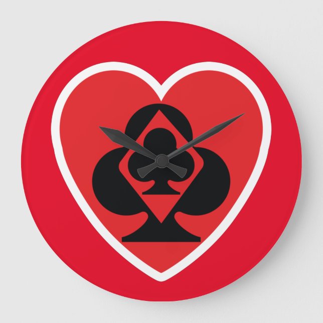 Grande Horloge Ronde POKER NEW Pixelat par Masanser (Recto)