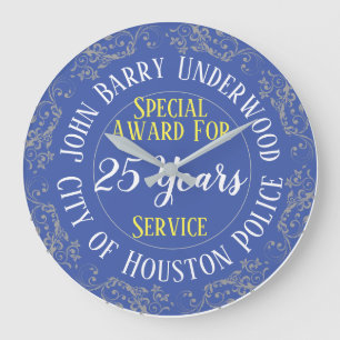 Grande Horloge Ronde Police Long Service Award de l'Année Served