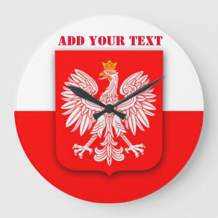 Grande Horloge Ronde Pologne Coupe du monde de football 2022 Polska