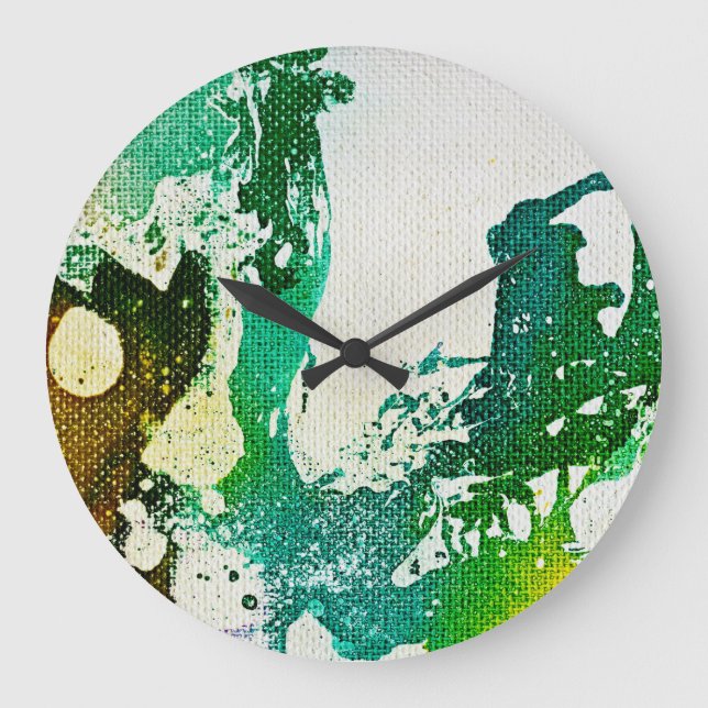 Grande Horloge Ronde Polychromoptic #5 par Michael Moffa (Recto)