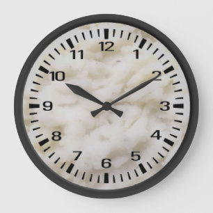 Grande Horloge Ronde Pommes de terre concassées