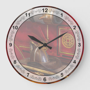 Grande Horloge Ronde Pompiers - un travail élégant