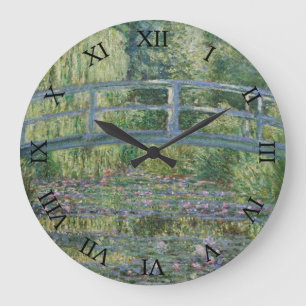Grande Horloge Ronde Pont et nénuphars japonais par Claude Monet