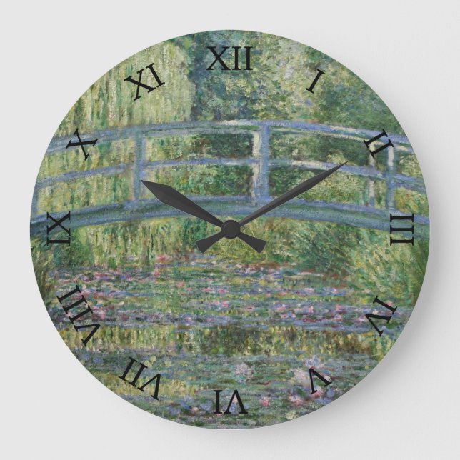 Grande Horloge Ronde Pont et nénuphars japonais par Claude Monet (Recto)