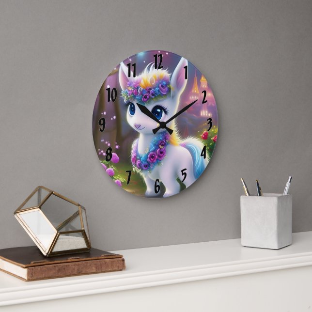 Grande Horloge Ronde Pony bébé (Bureau)