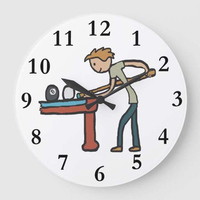 Grande Horloge Ronde Pool de huit balles (Recto)