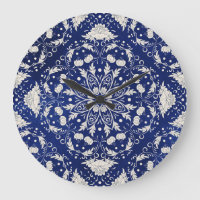 Porcelaine chinoise : Aquarelle bleue Florale