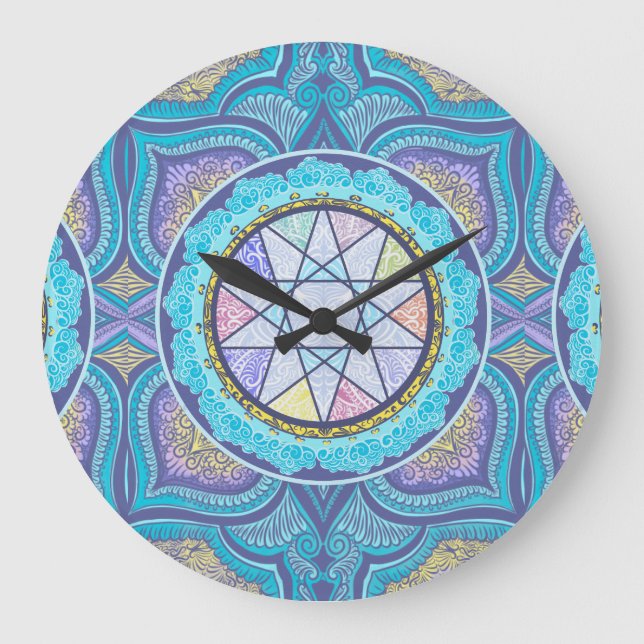 Grande Horloge Ronde Portail de géométrie céleste (Recto)