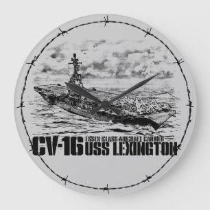 Grande Horloge Ronde Porte-avions Lexington Aif