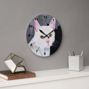Grande Horloge Ronde Portrait de Blanca Peinture par Alfred Fox