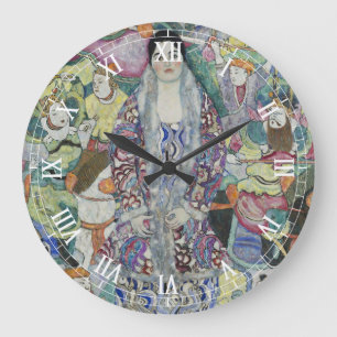 Grande Horloge Ronde Portrait de Friederike Maria Beer par Gustav Klimt