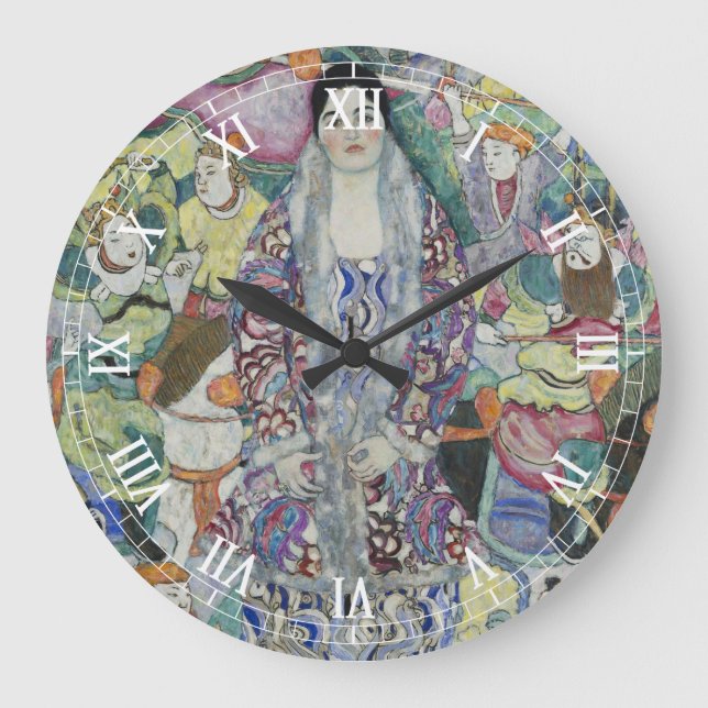 Grande Horloge Ronde Portrait de Friederike Maria Beer par Gustav Klimt (Recto)