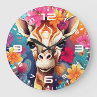 Portrait de Giraffe Florale-9320