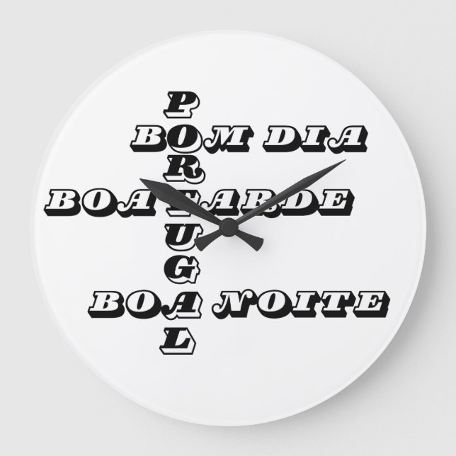 Grande Horloge Ronde Portugal Bom Dia Boa Tarde Boa Noite (Recto)