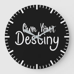 Grande Horloge Ronde Posséder Votre Destinée, Succès Énorme Gym Motivat