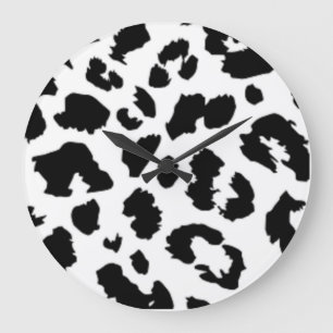 GRANDE HORLOGE RONDE POSTER DE ANIMAL LEOPARD