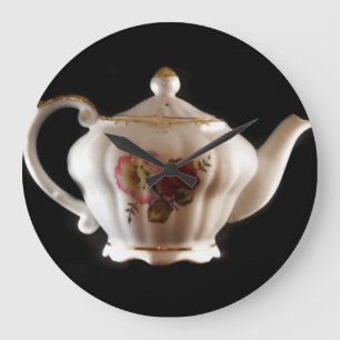 GRANDE HORLOGE RONDE POT DU THÉ DE LA GRAND-MAMAN