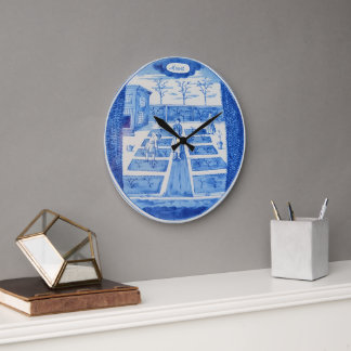 Grande Horloge Ronde Poterie de Delft 1