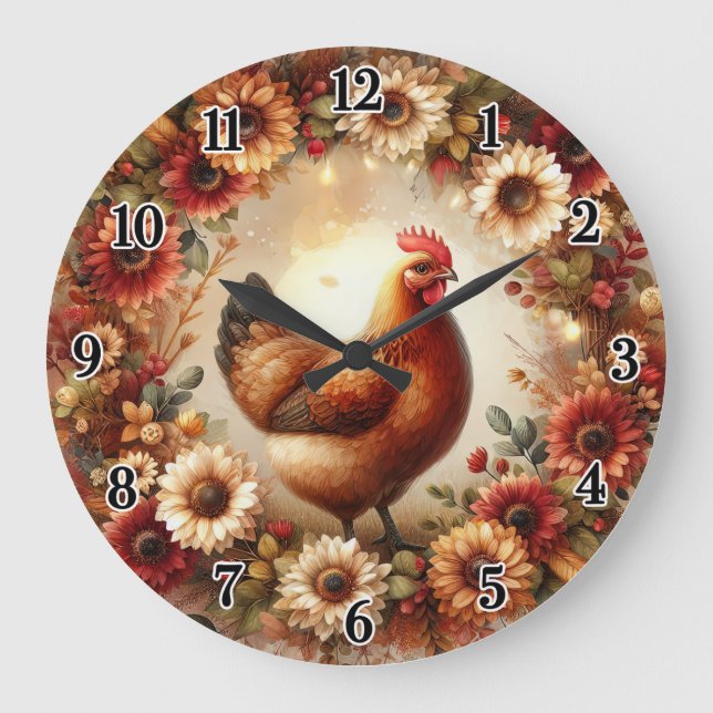 Grande Horloge Ronde Poulet (Recto)