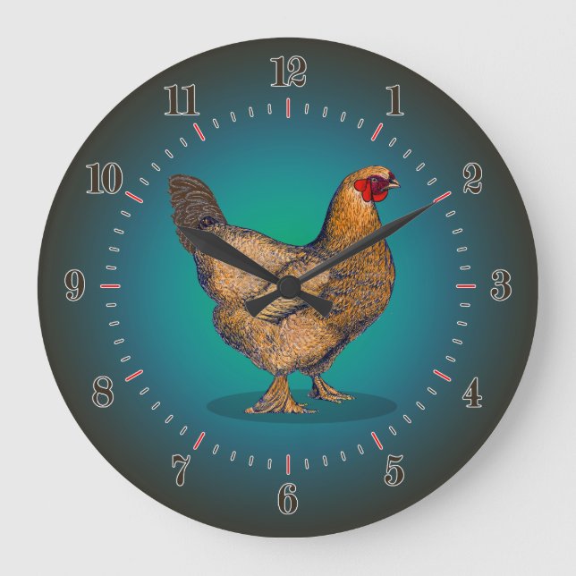 Grande Horloge Ronde Poulet de Hen (Recto)