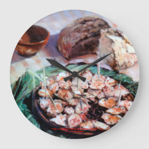 Grande Horloge Ronde Poulpe à la galicienne/Polbo á feira/Pieuvre galic