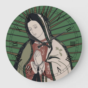 Grande Horloge Ronde Poupée de Chine de Guadalupe